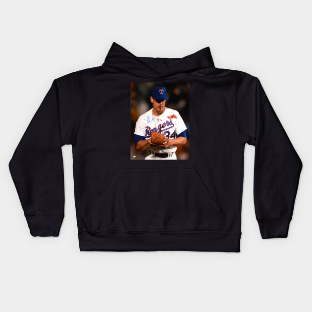 Nolan Ryan blood Kids Hoodie by winatanaura